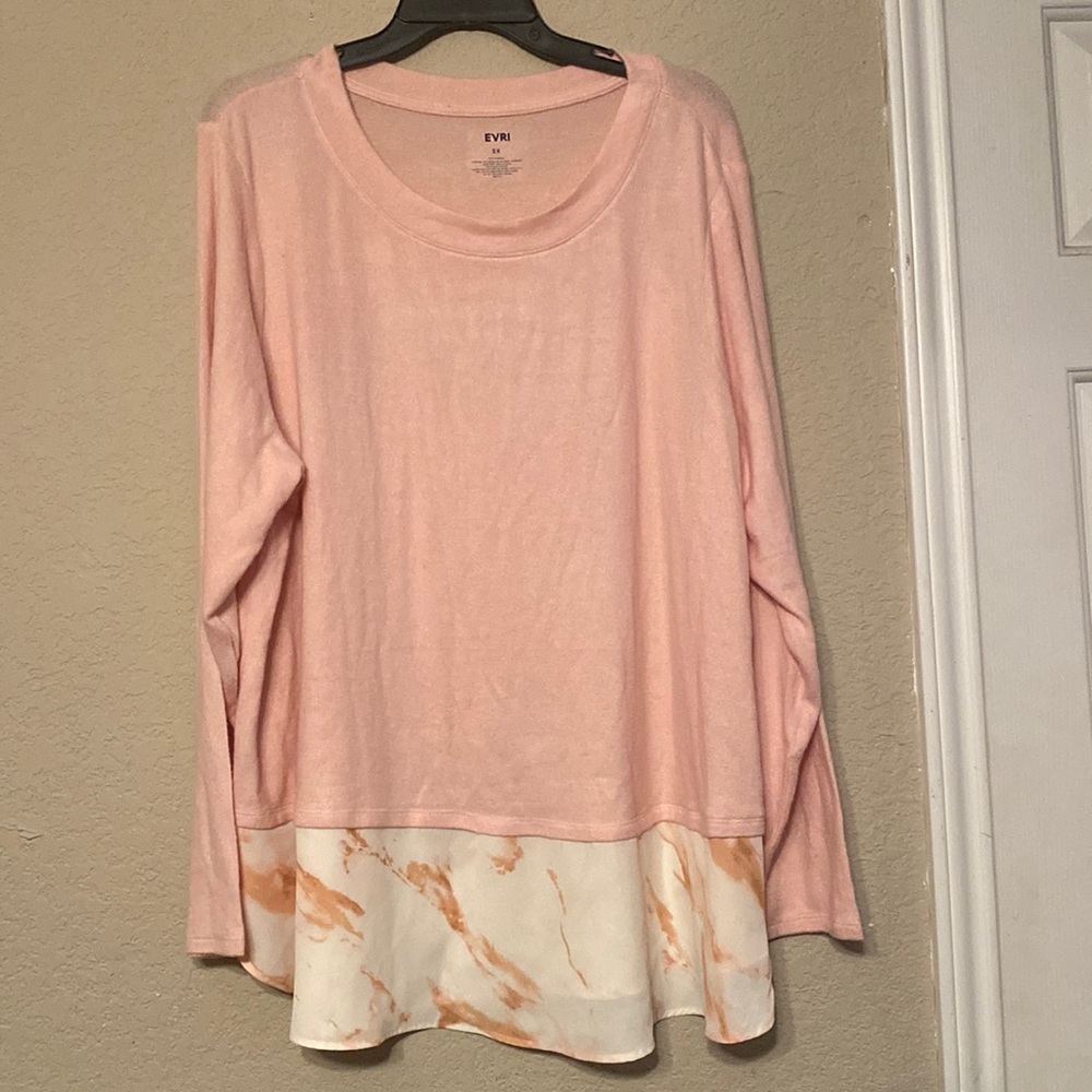 EVRI Marbled Knit Top